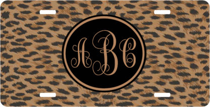 Animal Print License Plate Personalized Car Tags