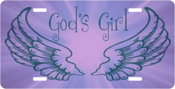 Gods Girl License Plate