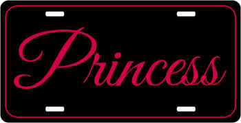 Princess Personalized License Plate Car Tags