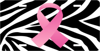 zebra print pink ribbon