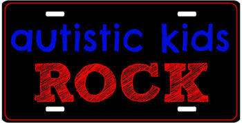 Autistic Kids Rock License Plate Car Tags