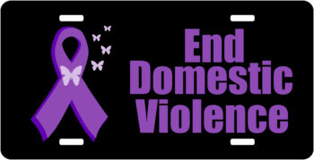 Domestic Violence Survivor License Plate Car Tags