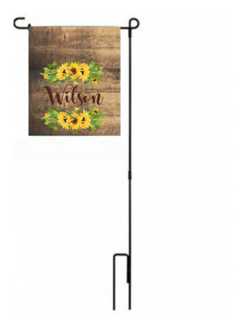personalized sunflower garden flag