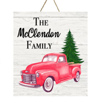 Personalized Christmas Sign
