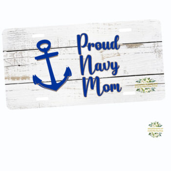 Navy Mom License Plate